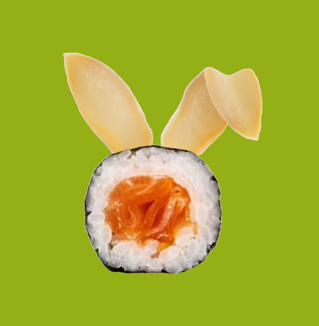 THE SUSHI BAR WILL TAKE A BREAK ON: FRI. - SAT. - SUN. - MON. WE WILL BE BACK ON TUE. AT 18:30 HAVE A GOOD EASTER!
